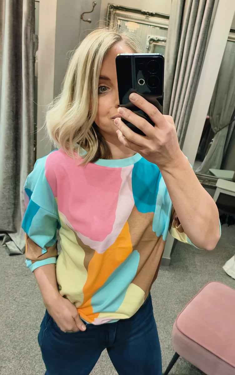 NuBrighed Blouse Crystal Blue The Dressing Room Armagh