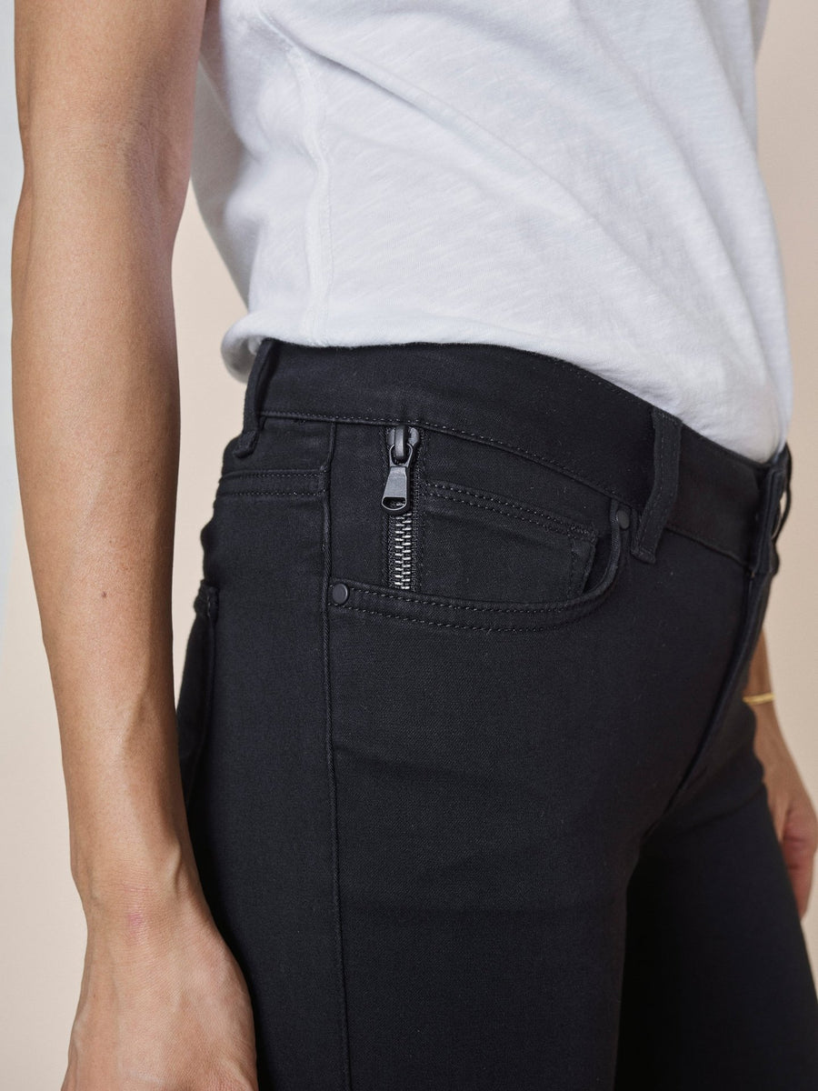 Black silk jeans online