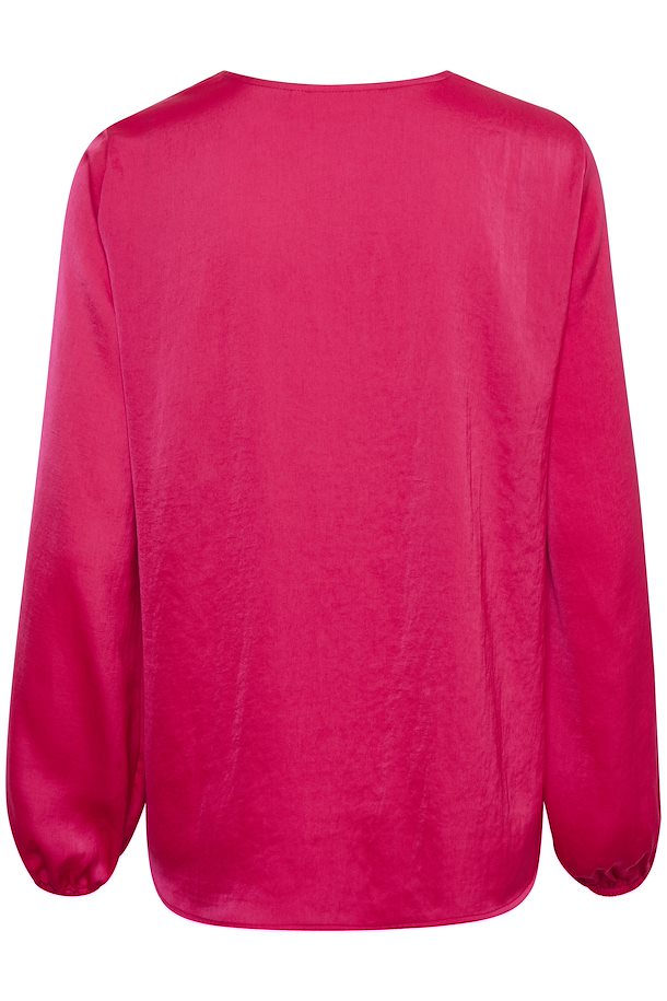 long sleeve hot pink blouse