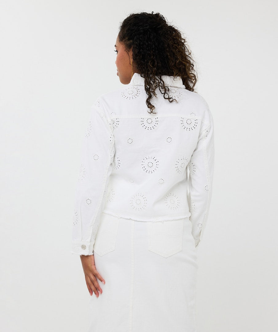 12208 Flower Embroidery Jacket