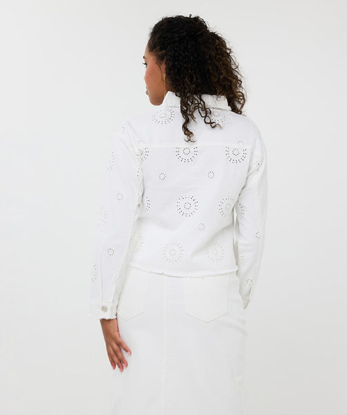 12208 Flower Embroidery Jacket