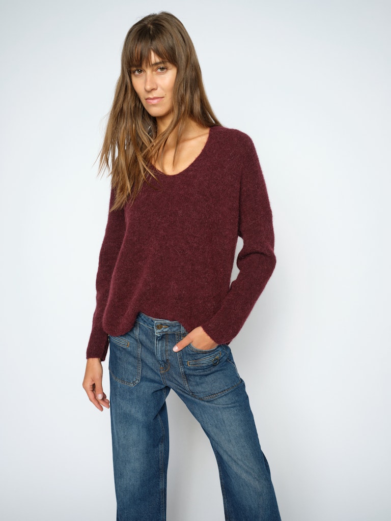 MMThora V-Neck Knit in Port Royale