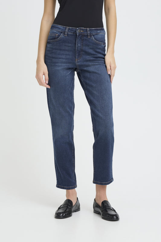 IhTwiggy Raven Jeans in Dark Blue