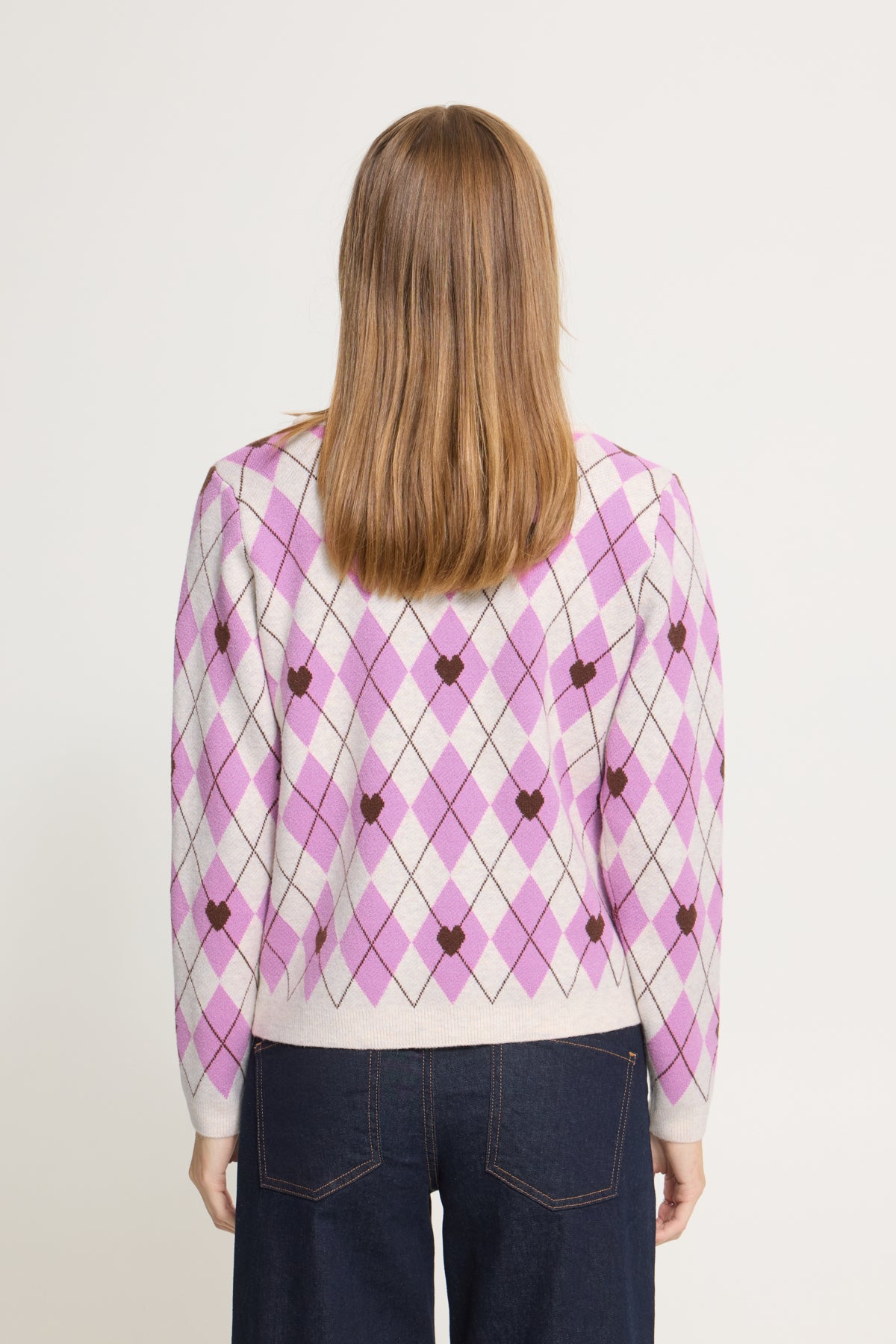 IhBrielle Pullover in Oatmeal MLG Harlekin