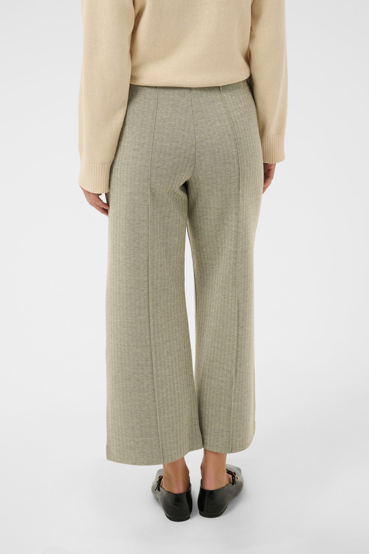IlisanPW Trousers in Beetle Herringbone