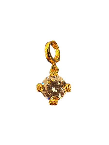 BWQPOB34 - Bronze Charm with Stone
