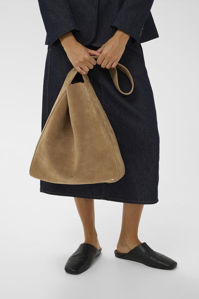 AvikaIW Suede Bag in Tobacco Brown
