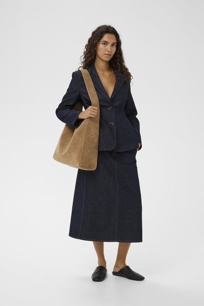 AvikaIW Suede Bag in Tobacco Brown