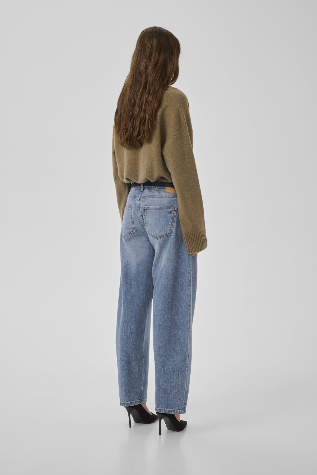 BalooMW 139 High Barrel Jeans in Medium Blue Wash