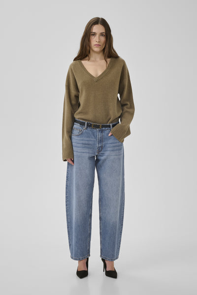 BalooMW 139 High Barrel Jeans in Medium Blue Wash