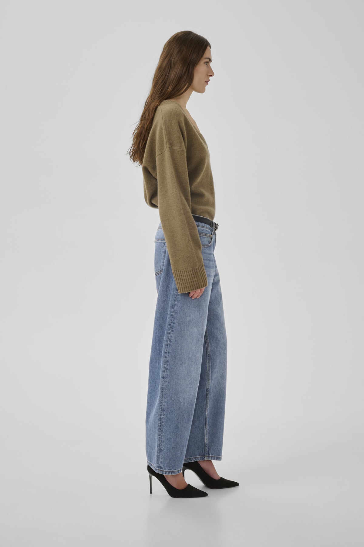 BalooMW 139 High Barrel Jeans in Medium Blue Wash