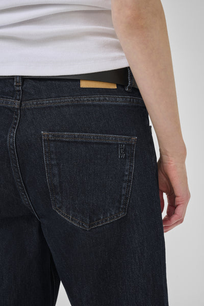 BalooMW 139 High Barrel Jeans in Dark Blue Un-wash