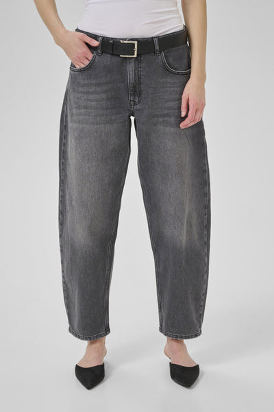 BalooMW 139 High Barrel Jeans in Dark Grey Retro