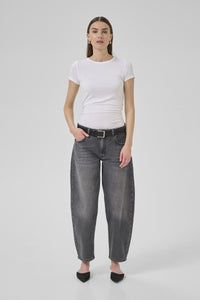 BalooMW 139 High Barrel Jeans in Dark Grey Retro