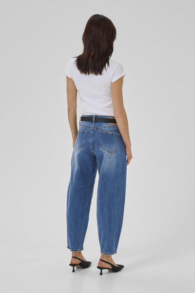 BalooMW 144 High Barrel Jeans in Medium Blue