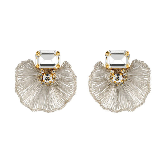 Charlotte Silver Tones Earrings