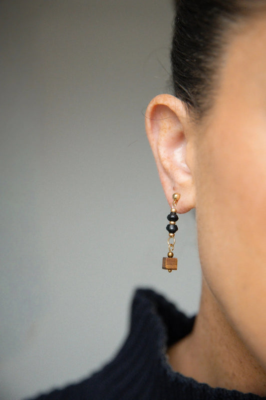 Cube Drop Earrings