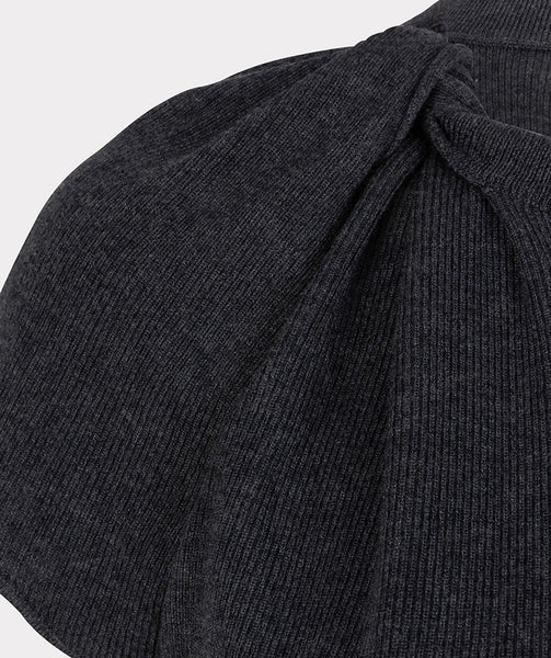 07511 Twisted Knit short sleeve Sweater