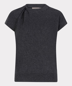 07511 Twisted Knit short sleeve Sweater