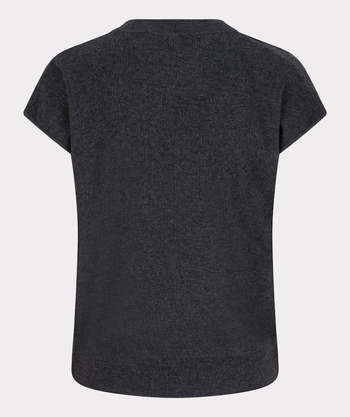 07511 Twisted Knit short sleeve Sweater