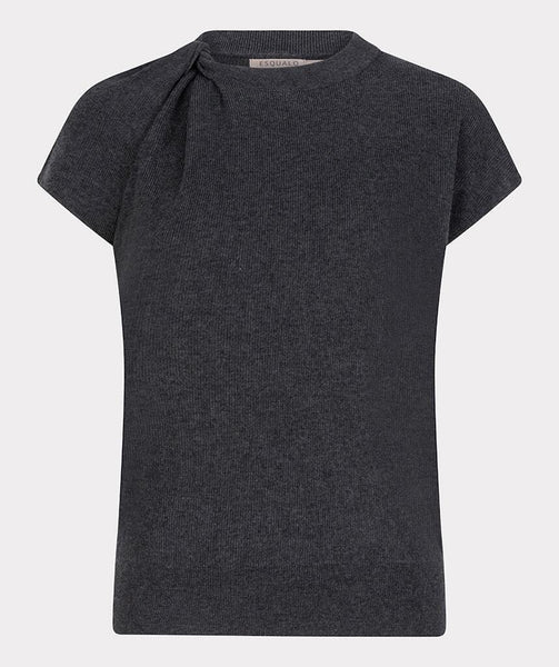 07511 Twisted Knit short sleeve Sweater