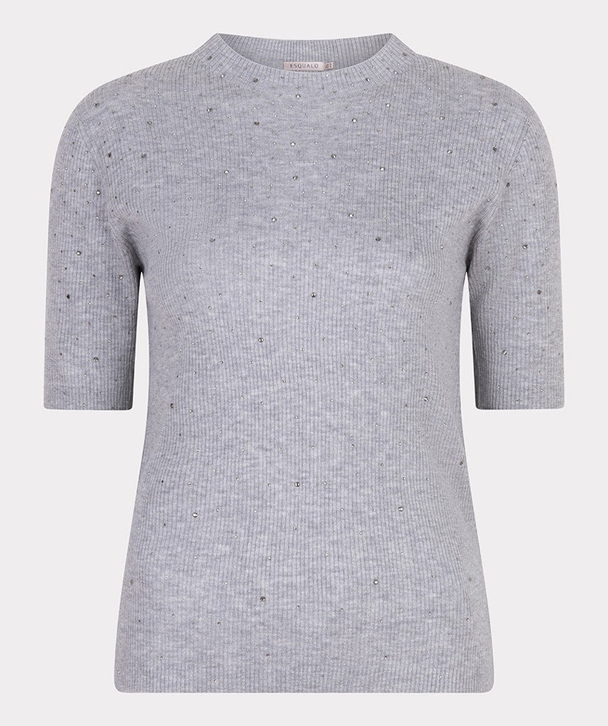 02521 Studded Rib knit Top - Colour Options