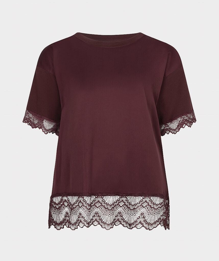 Esqualo Satin Lace T-shirt - Colour Options
