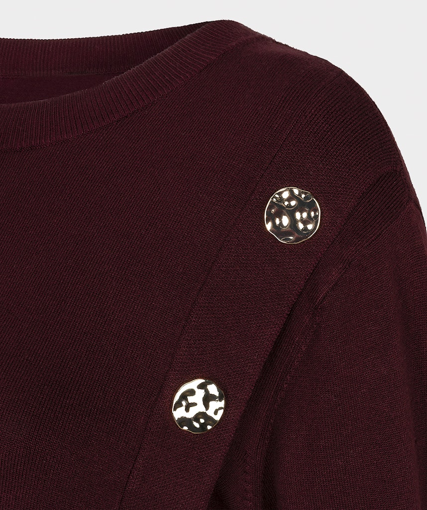 Esqualo Button Detail Basic Knit Sweater