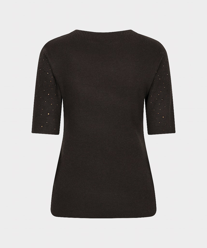 Esqualo Short Sleeve Sweater with Studs