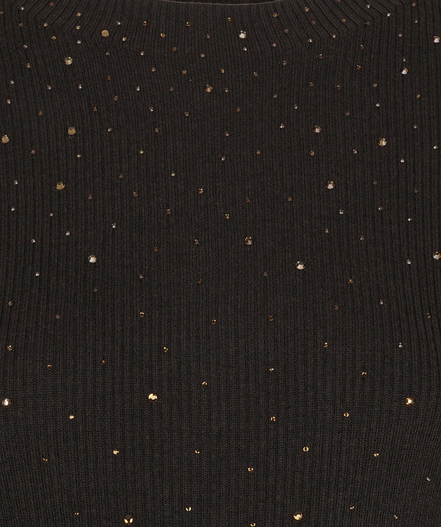 Esqualo Short Sleeve Sweater with Studs