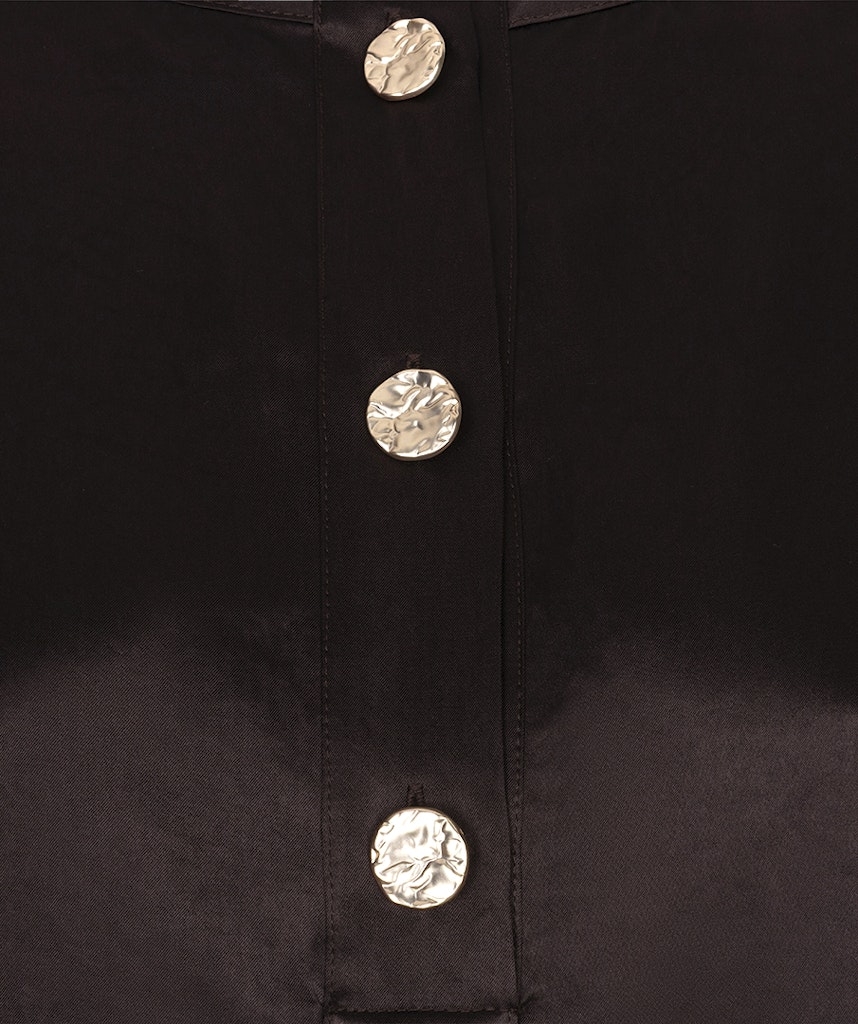 Esqualo Balloon Sleeve Acetate Blouse