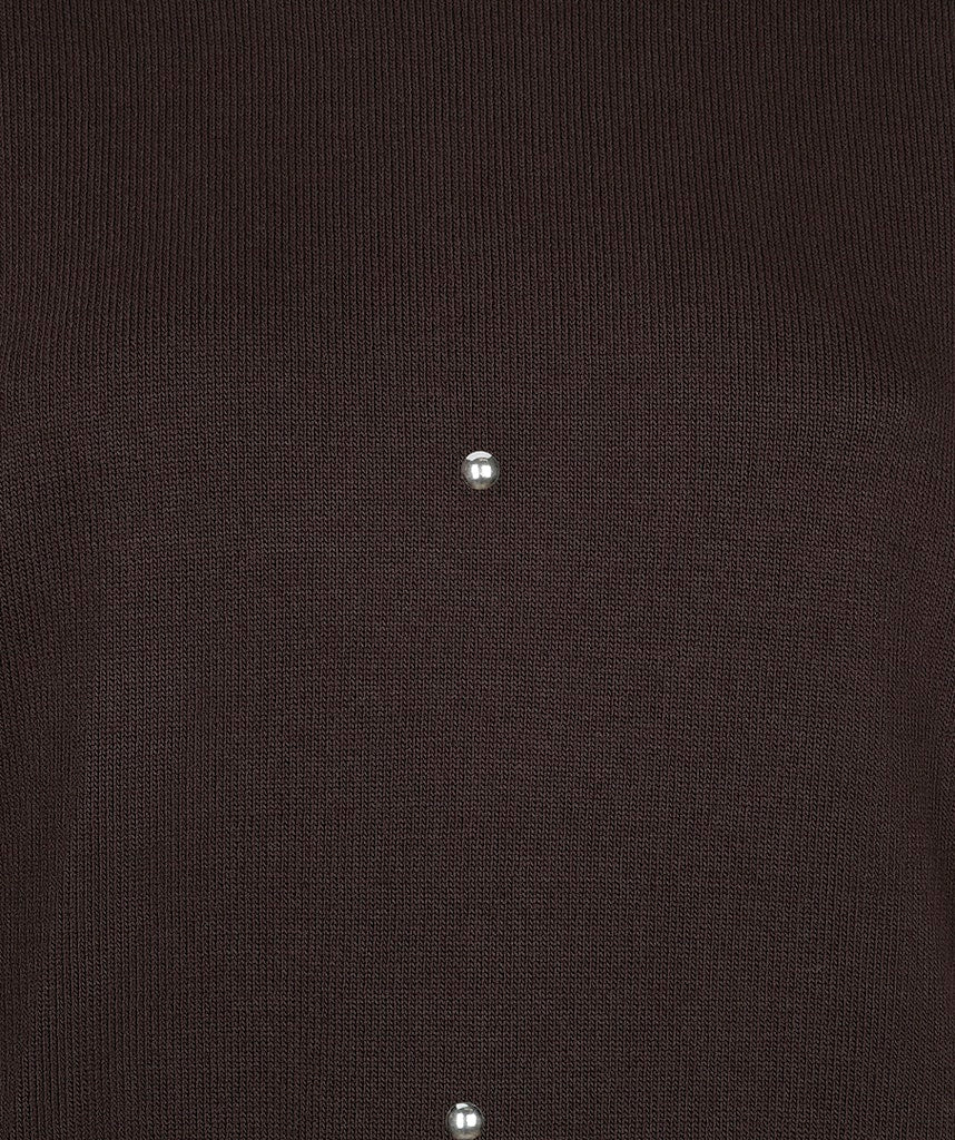 Esqualo Short Sleeve Studs Sweater