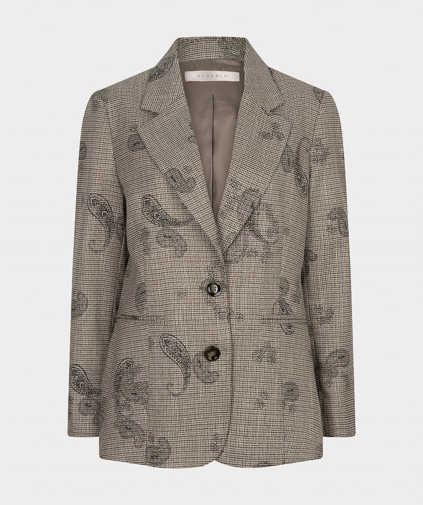 Esqualo Paisley Check Blazer