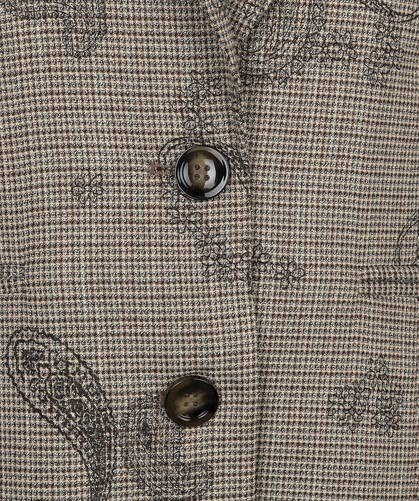Esqualo Paisley Check Blazer