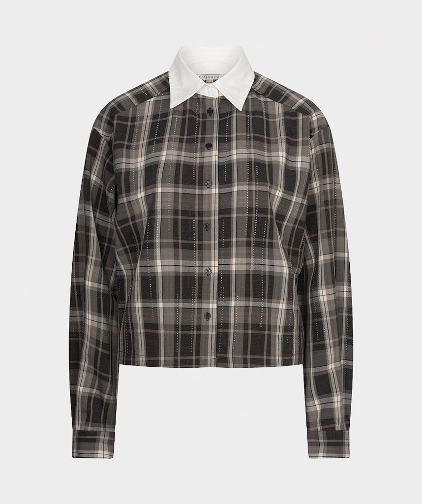 Esqualo Short Check Strass Blouse