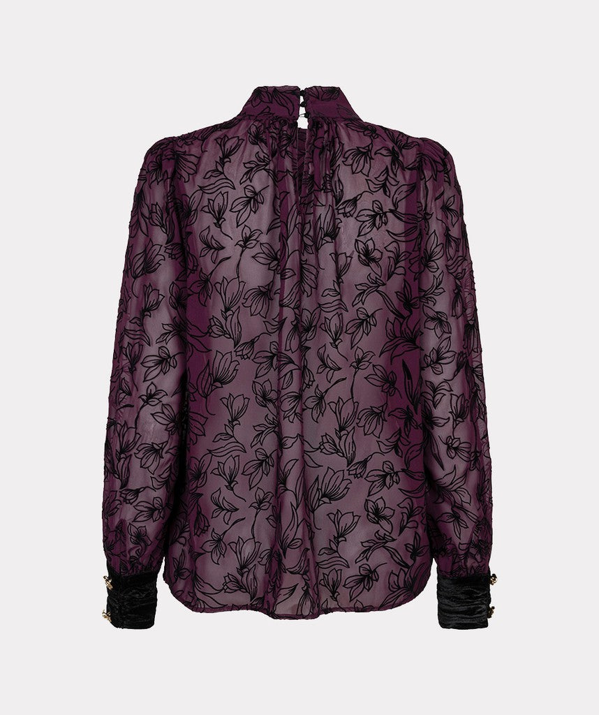 Esqualo Bow Flock Blouse