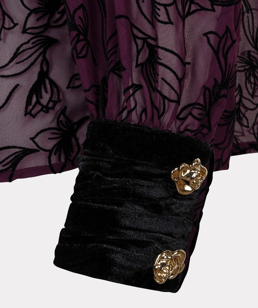 Esqualo Bow Flock Blouse