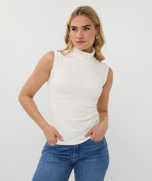07538 sleeveless Knit Sweater - Colour Options