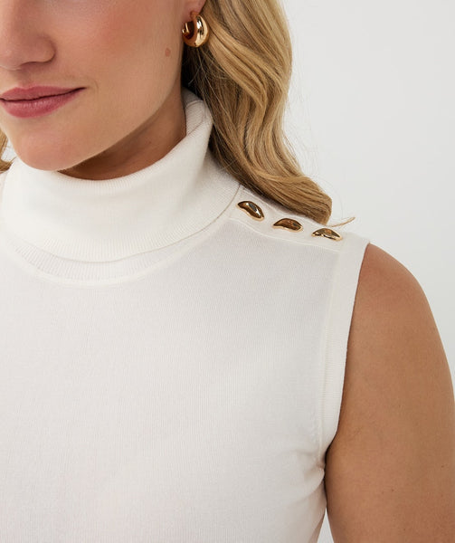 07538 sleeveless Knit Sweater - Colour Options