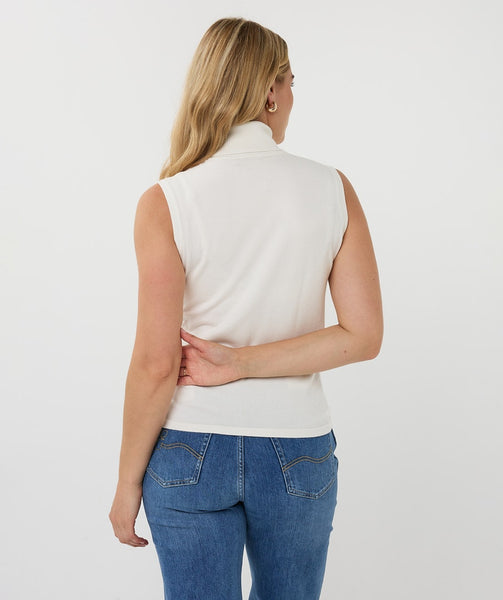 07538 sleeveless Knit Sweater - Colour Options