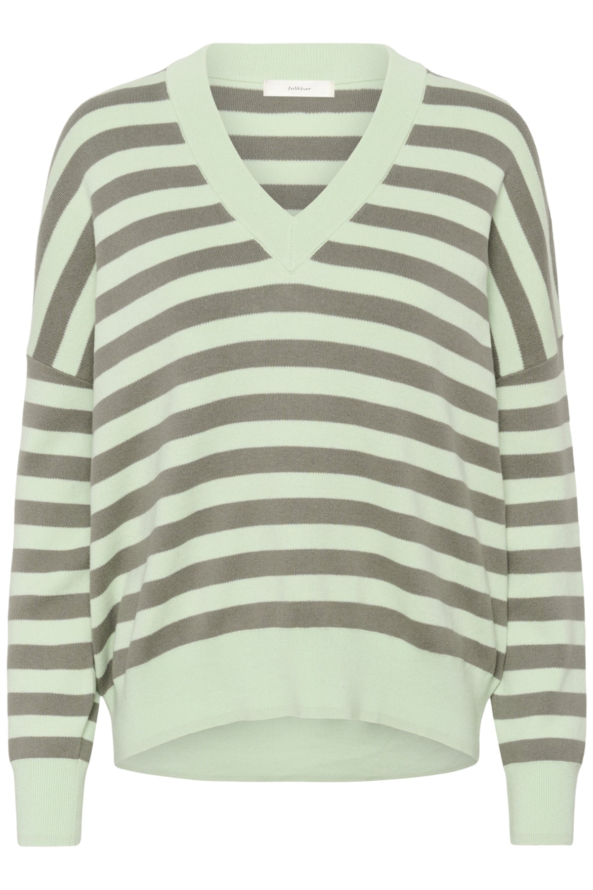 FosterIW Striped V-Neck Pullover