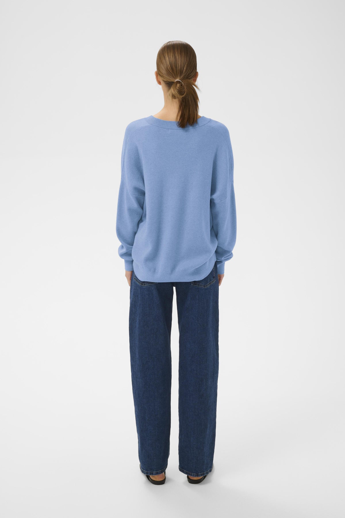 FosterIW V-neck in Riviera Melange