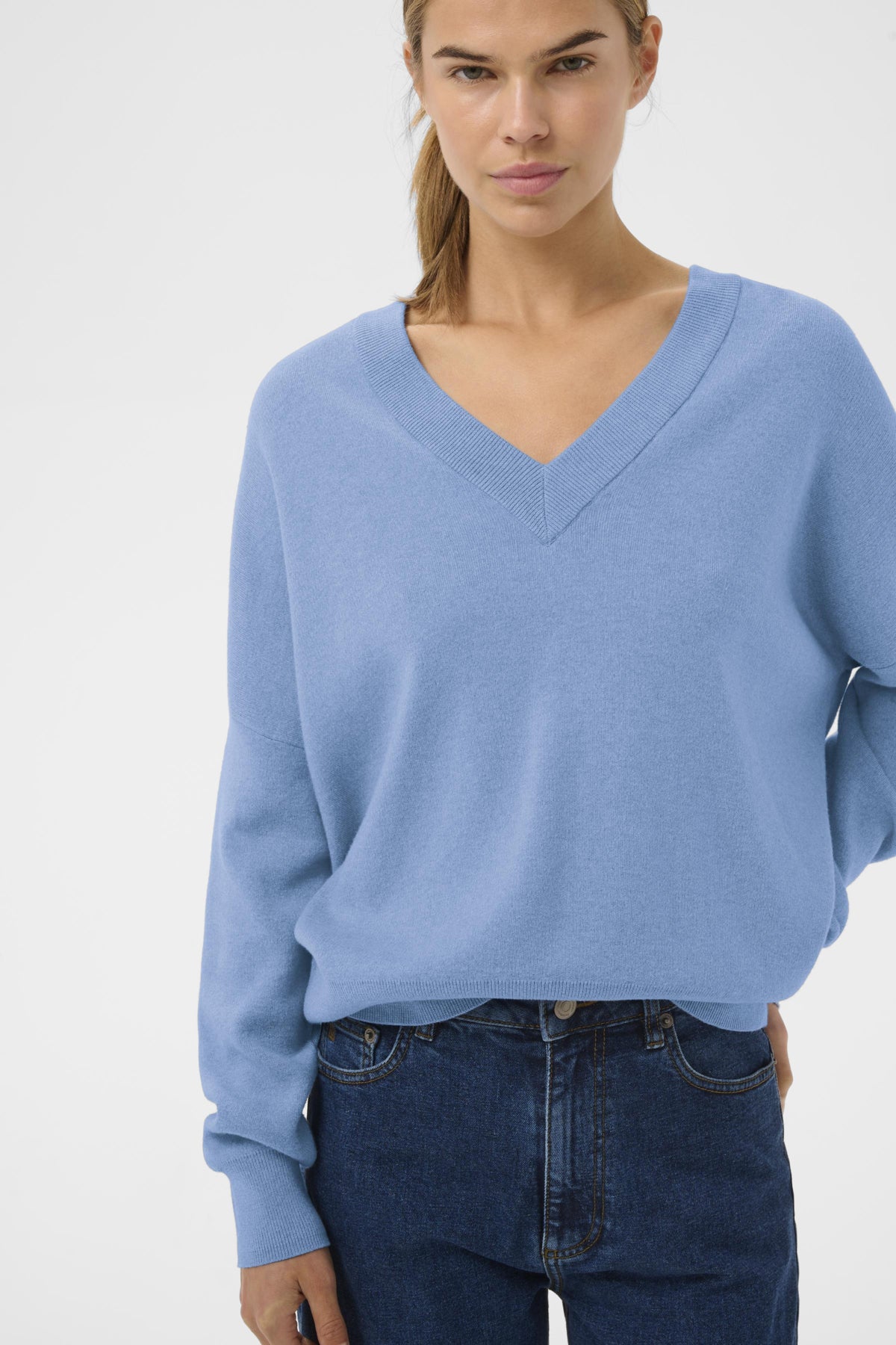 FosterIW V-neck in Riviera Melange