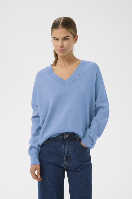 FosterIW V-neck in Riviera Melange