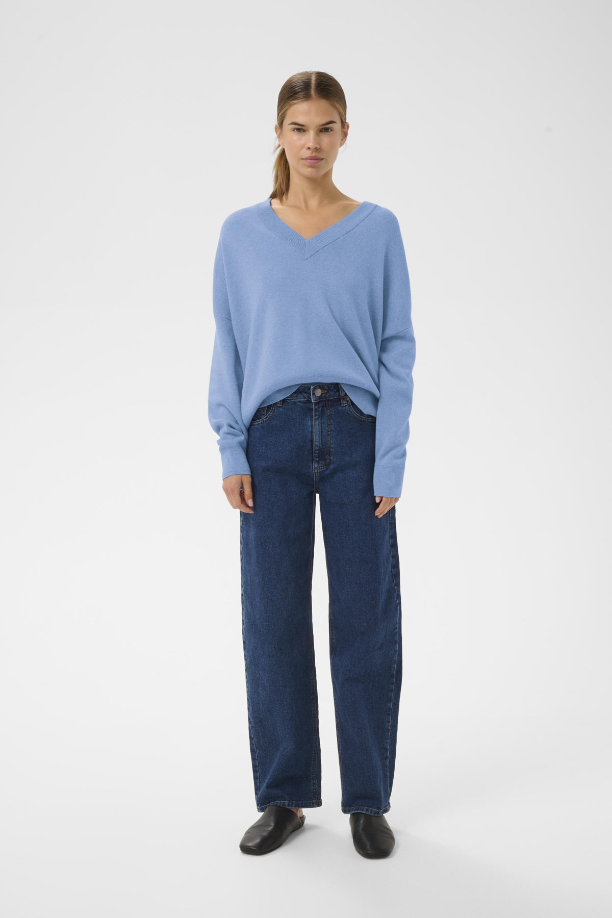 FosterIW V-neck in Riviera Melange