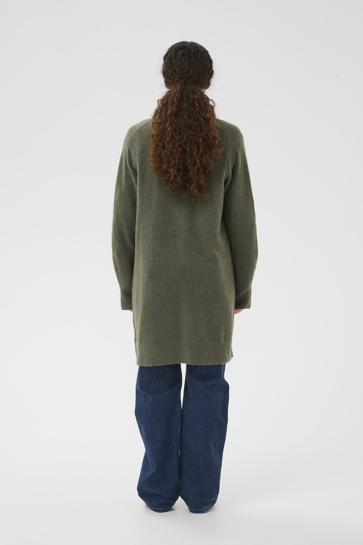 GuniIW Cardigan in Mulled Basil