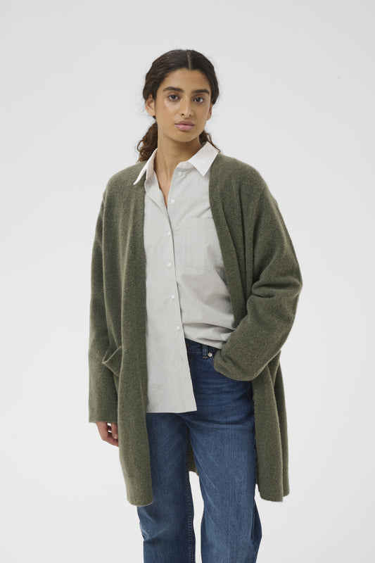 GuniIW Cardigan in Mulled Basil