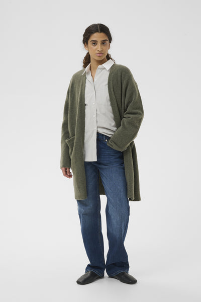 GuniIW Cardigan in Mulled Basil