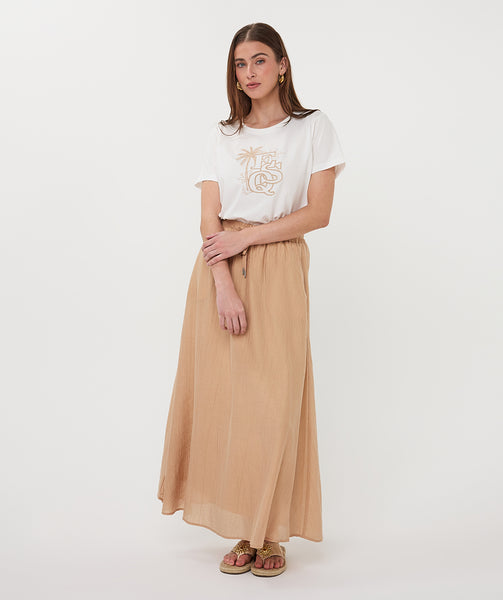 EsQualo 'Palm ESQ' Embroidery T-Shirt - Colour Options