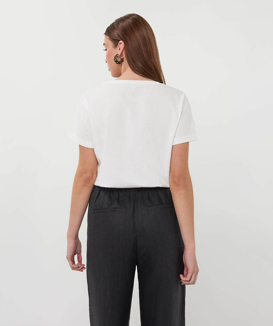 EsQualo 'Palm ESQ' Embroidery T-Shirt - Colour Options
